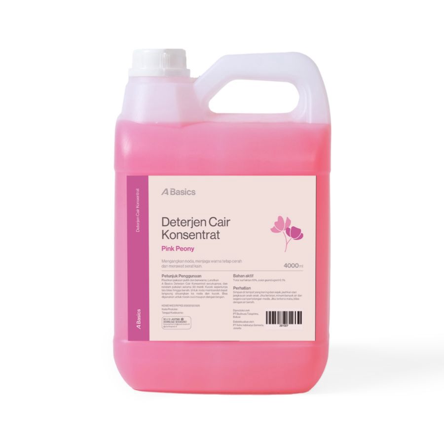 Deterjen Cair Konsentrat Professional Pink Peony A Basics 4000ml