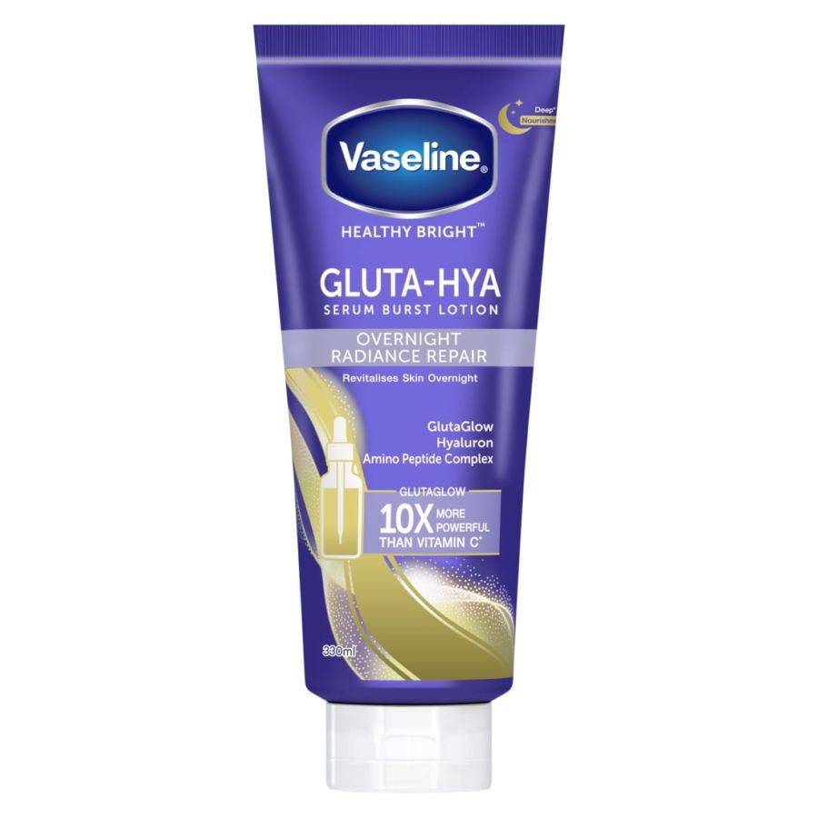 Vaseline Healthy Bright Gluta Gyaluron & Peptide Serum Overnight Repair Body Lotion 330ml