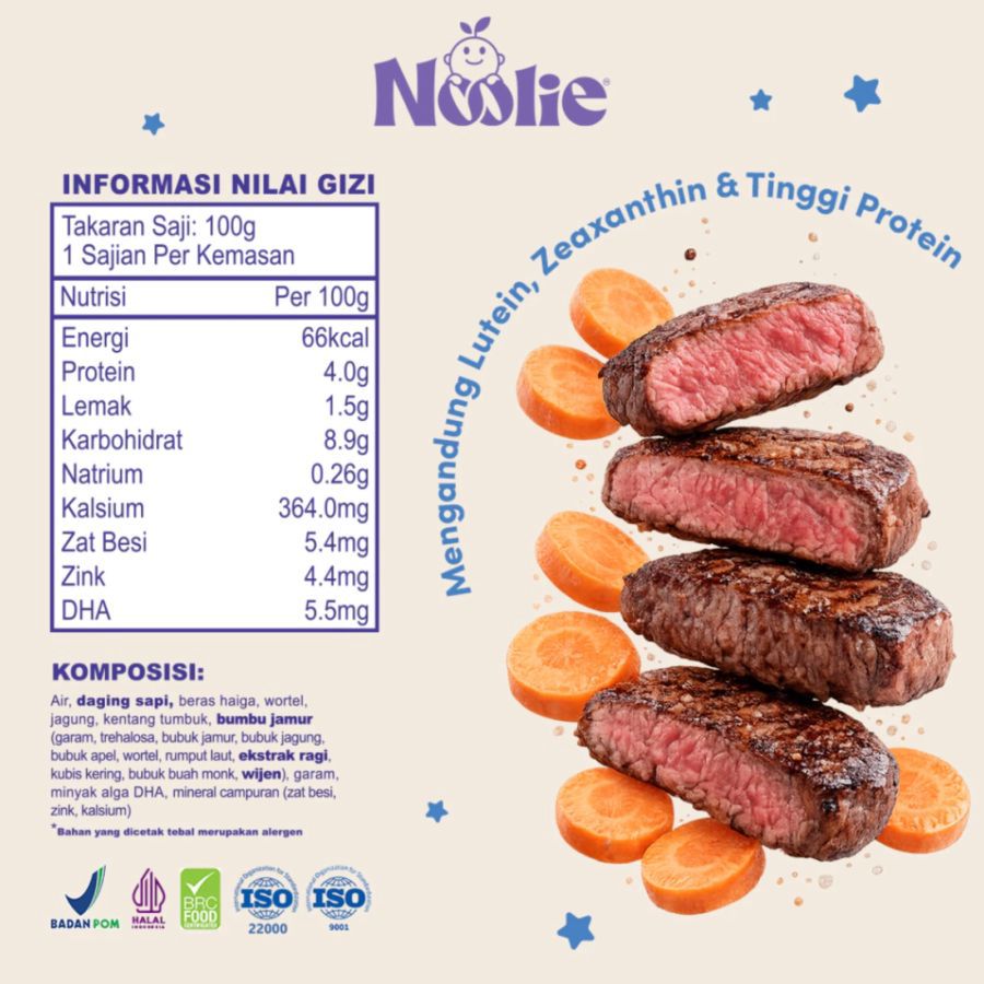 Noolie Porridge Meal Pumpkin and Dates Bubur MPASI 100gram