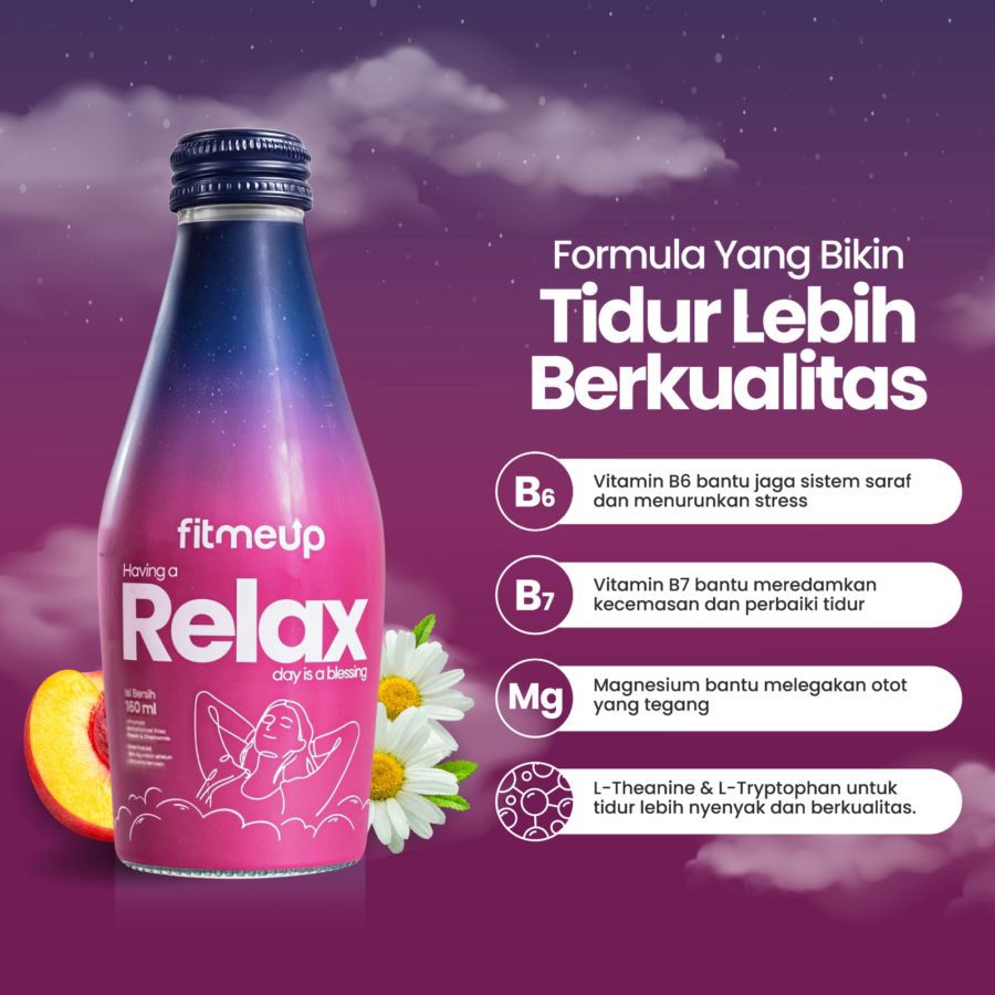 Fitmeup Relax Peach Chamomile 160ml