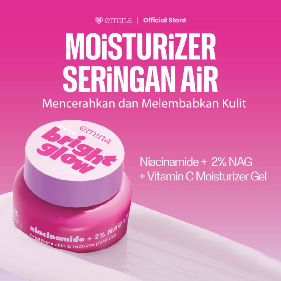 Emina Water Bright Glow Gel Pelembab Wajah 30gram