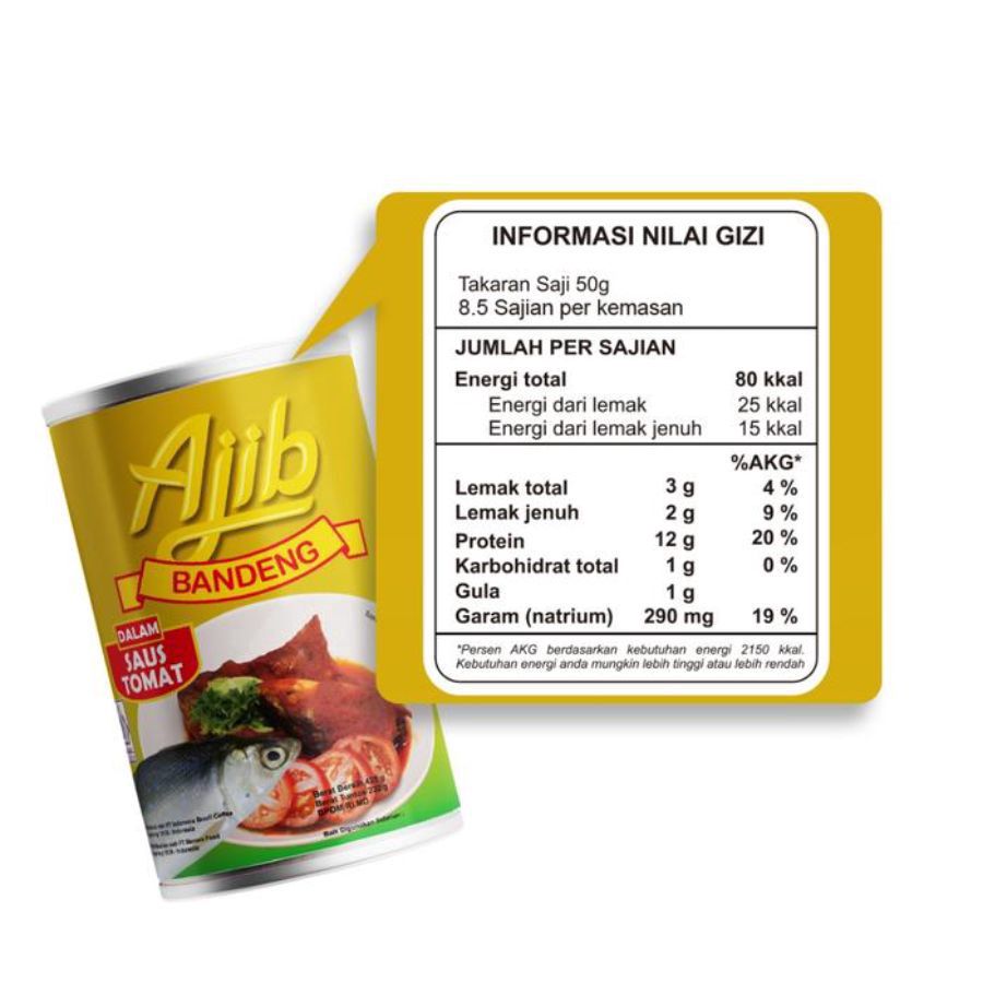 Ajib Bandeng Dalam Saus Tomat 155gram