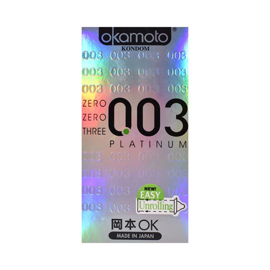 Okamoto 003 Platinum Kondom Pria 10sachets