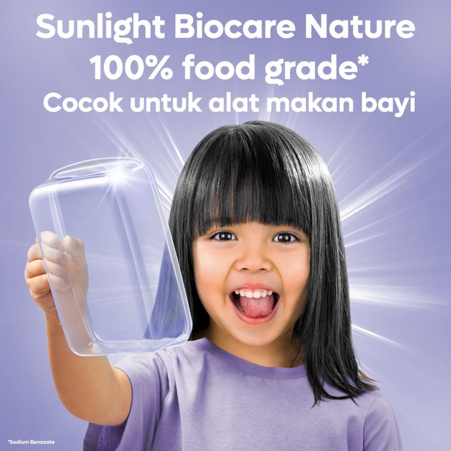 Sunlight Biocare Nature Bluberries Cairan Pencuci Piring Pouch 870gram