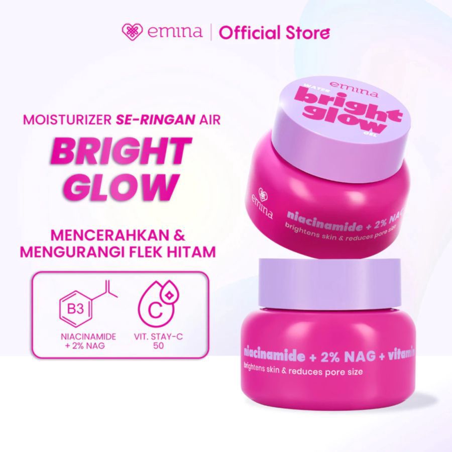 Emina Water Bright Glow Gel Pelembab Wajah 30gram
