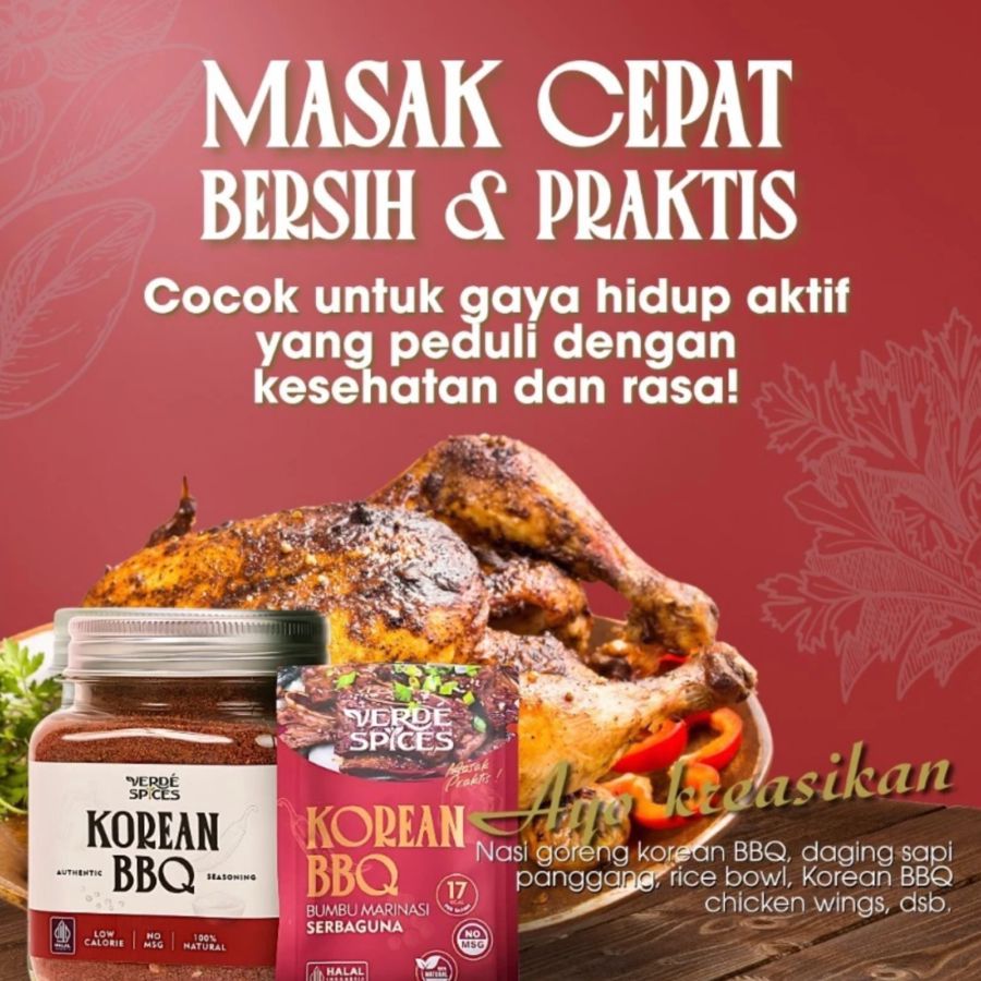 Verde Spices Korean BBQ Bumbu Marinasi Sachet 8gram