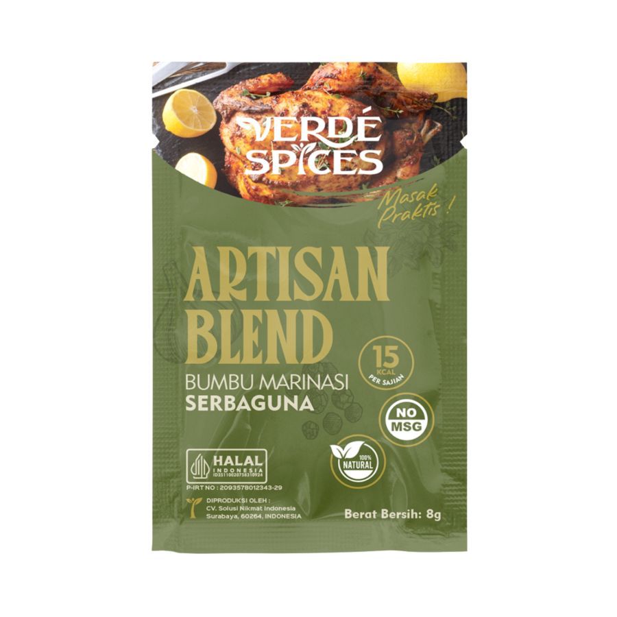 Verde Spices Artisan Blend Bumbu Marinasi Serbaguna Sachet 8gram