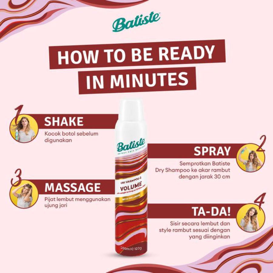 Batiste Volume with Collagen Dry Shampoo 200ml