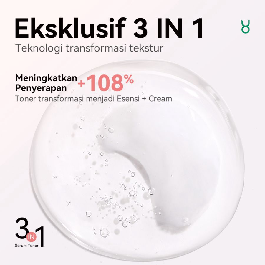 FOCALSKIN 3 In 1 Brightening Serum Toner Wajah