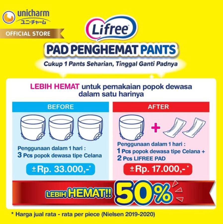 Lifree Refill Pad Penghemat Popok 45 cm 1pack