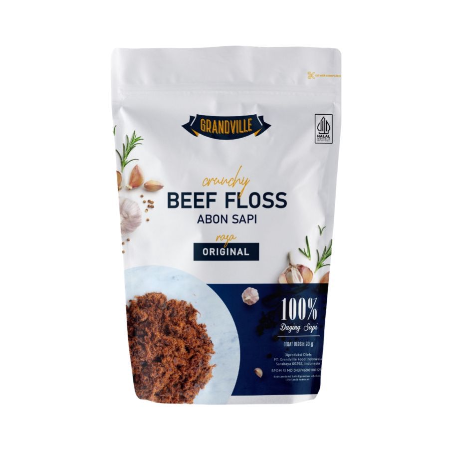 Grandville Crunchy Beef Floss Abon Sapi Original 90gram