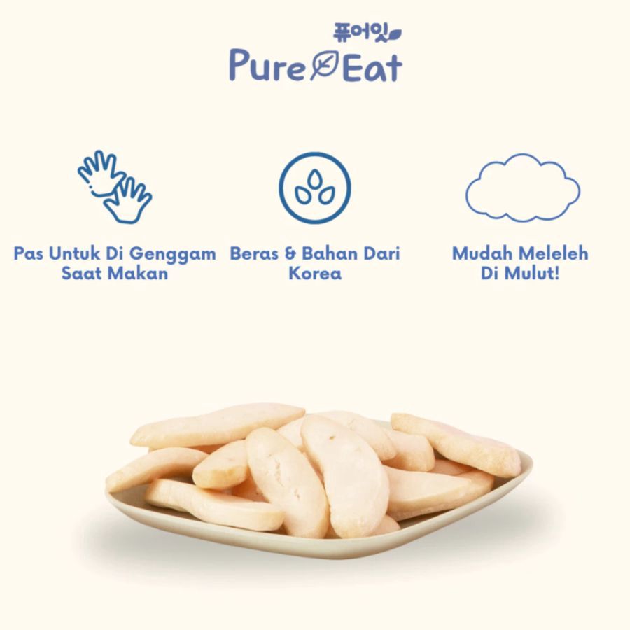 Pure Eat Pop Rice Apple Snack Bayi 6+ Bulan