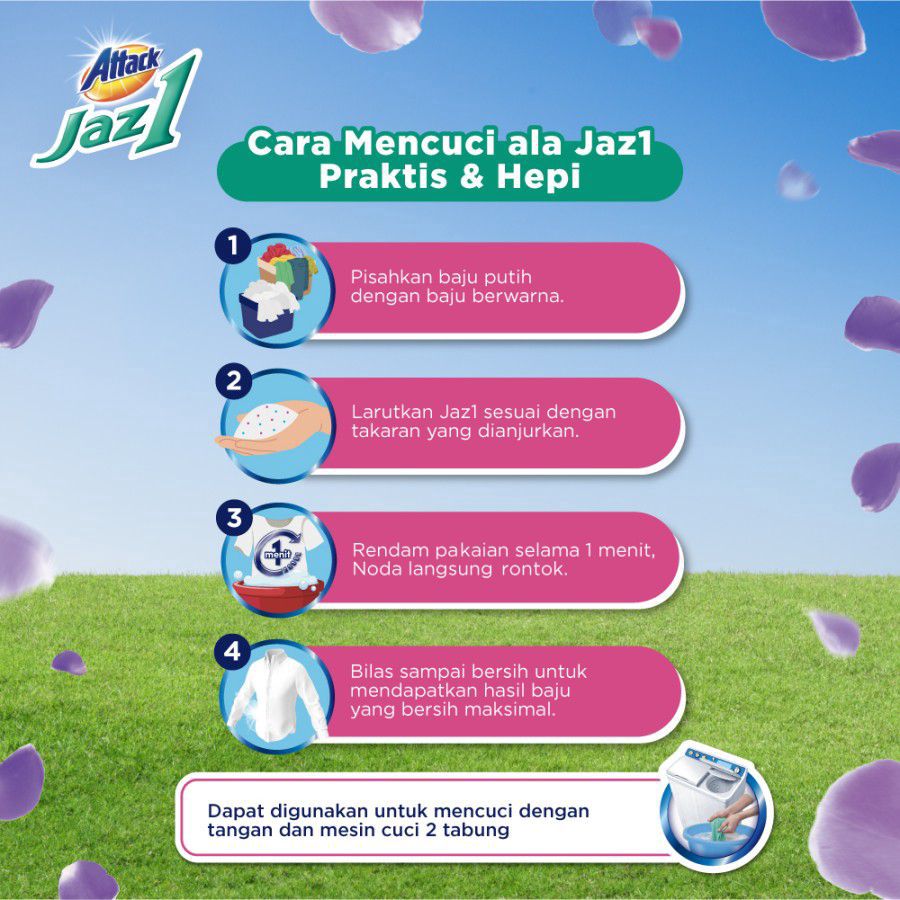 Attack Jaz1 Semerbak Cinta Deterjen Bubuk 800gram