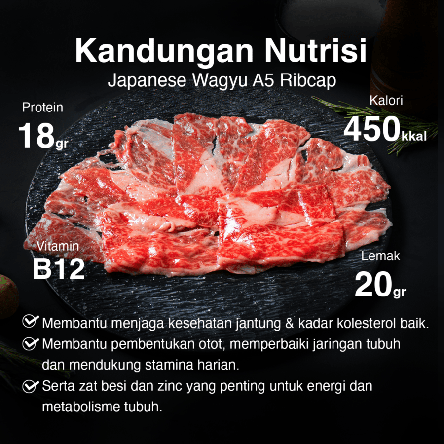 Japanese Wagyu A5 Ribcap Astro Farm Signature 100gram