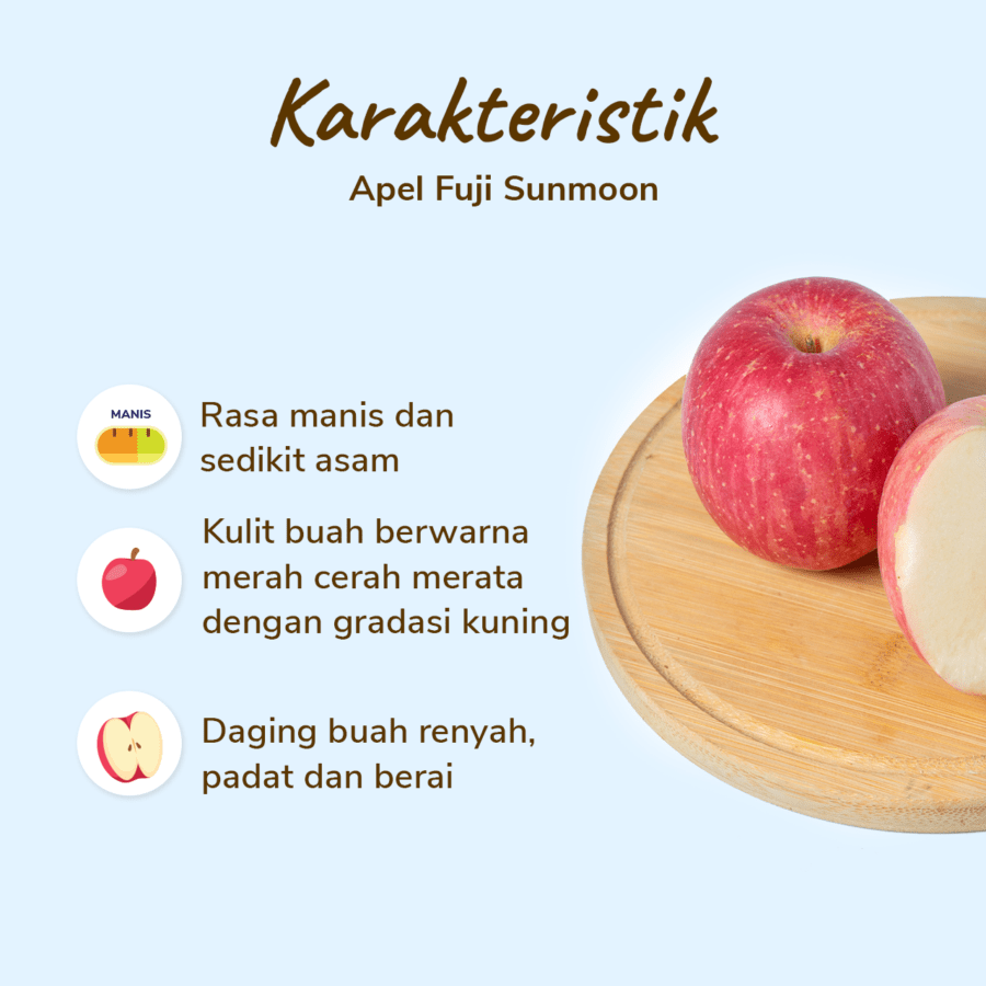 Apel Fuji Sunmoon 2 pcs 400-500gram