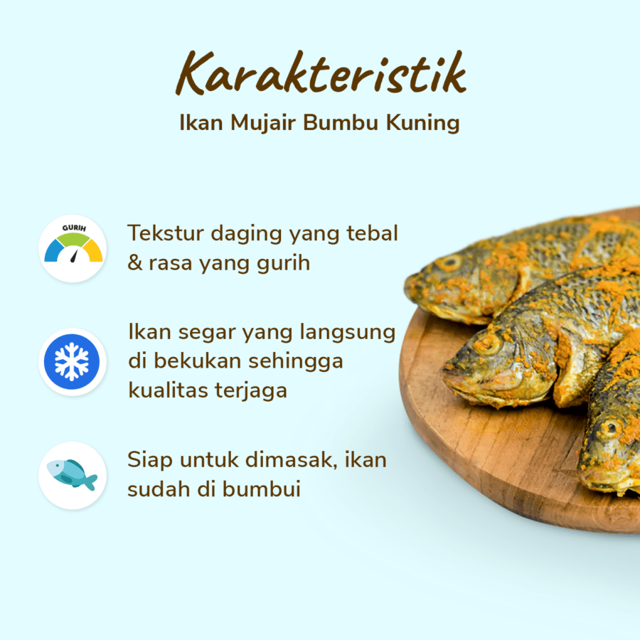 Ikan Mujair Bumbu Kuning Astro Farm 400gram