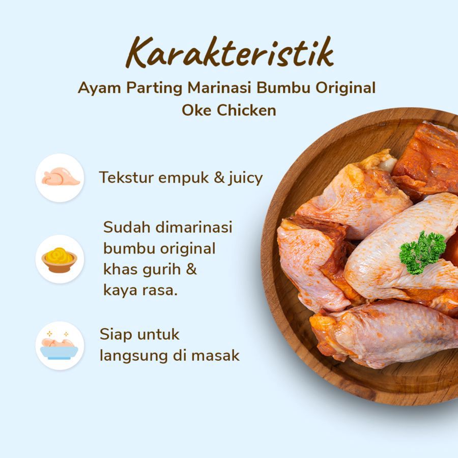 Ayam Parting Marinasi Bumbu Original Oke Chicken 500gram