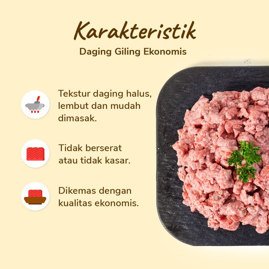 Daging Giling Ekonomis Fatty Cuts
