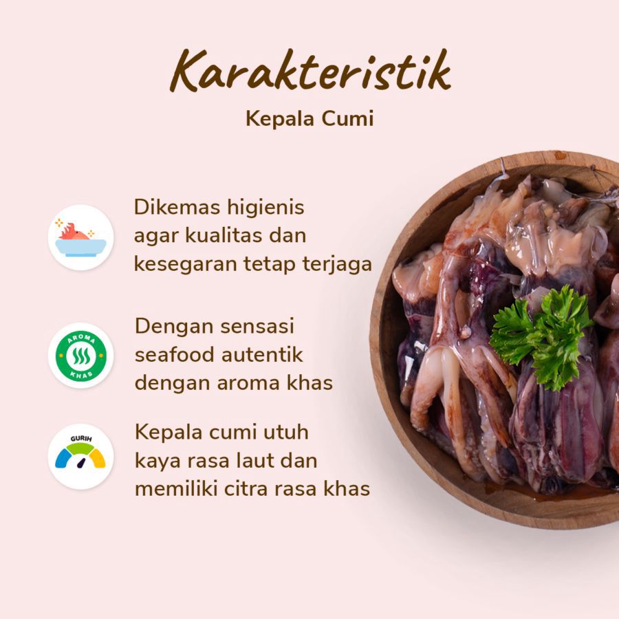 Kepala Cumi 500gram