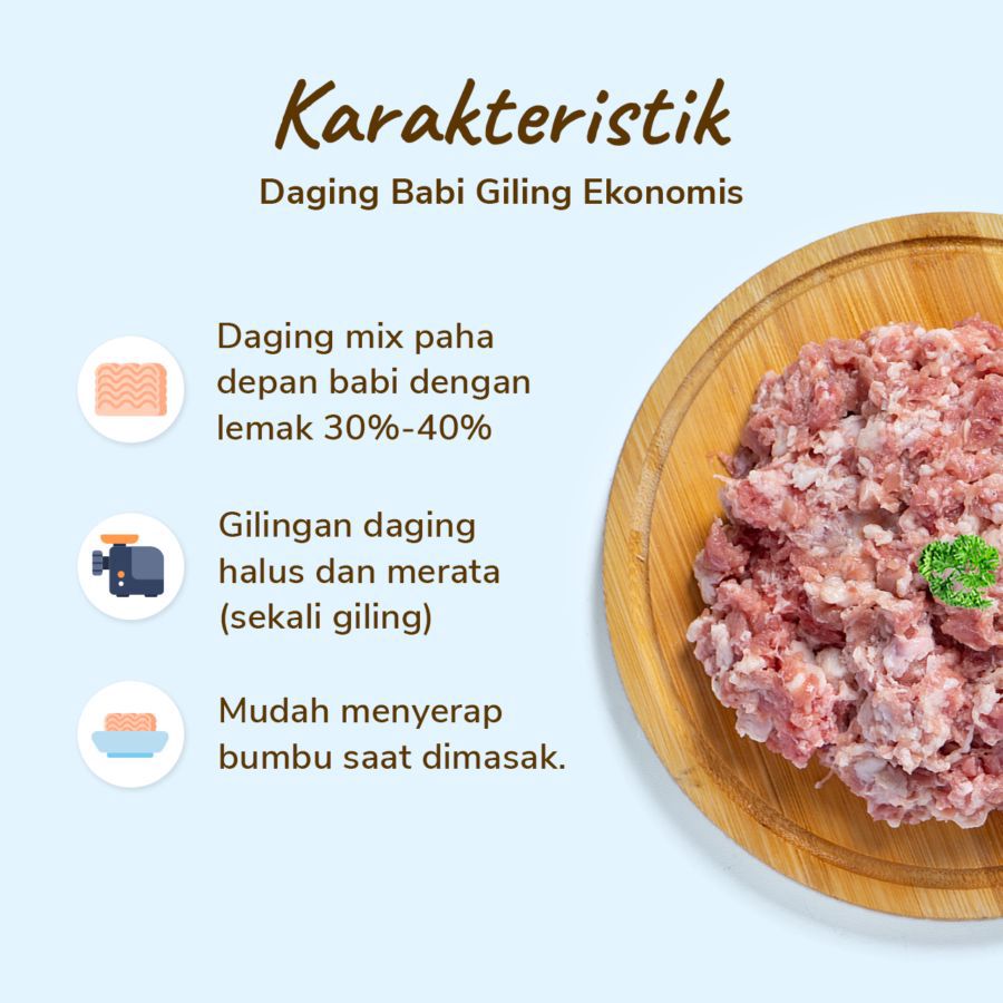 Daging Babi Giling Ekonomis 500gram