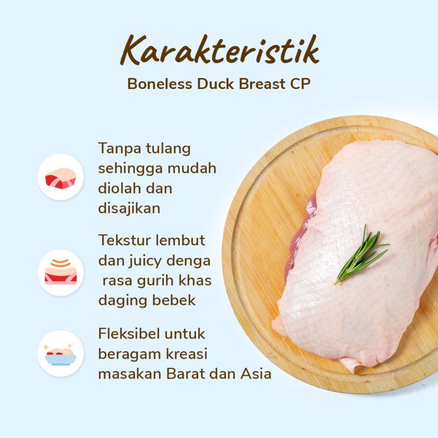Boneless Duck Breast CP 250-300gram
