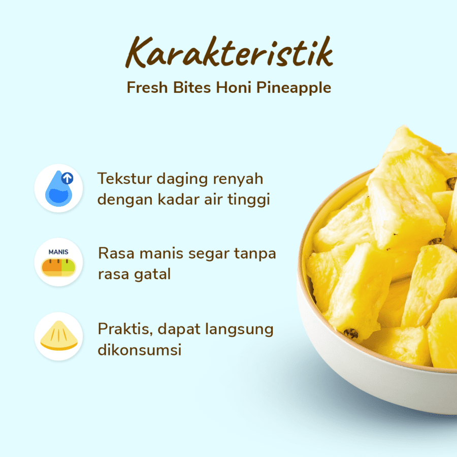 Fresh Bites Honi Pineapple Buah Potong 170gram