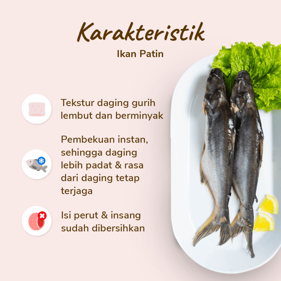 Ikan Patin Utuh Bersih 500-600gram 1pcs