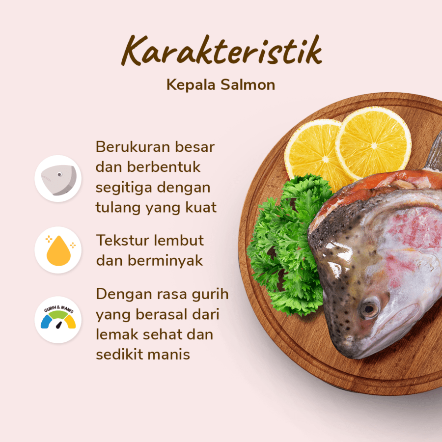 Kepala Salmon 1pcs