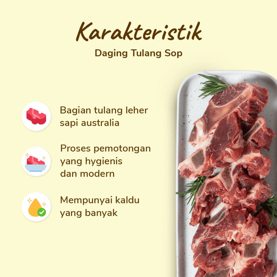 Daging Tulang Sop Import Astro Farm 500gram