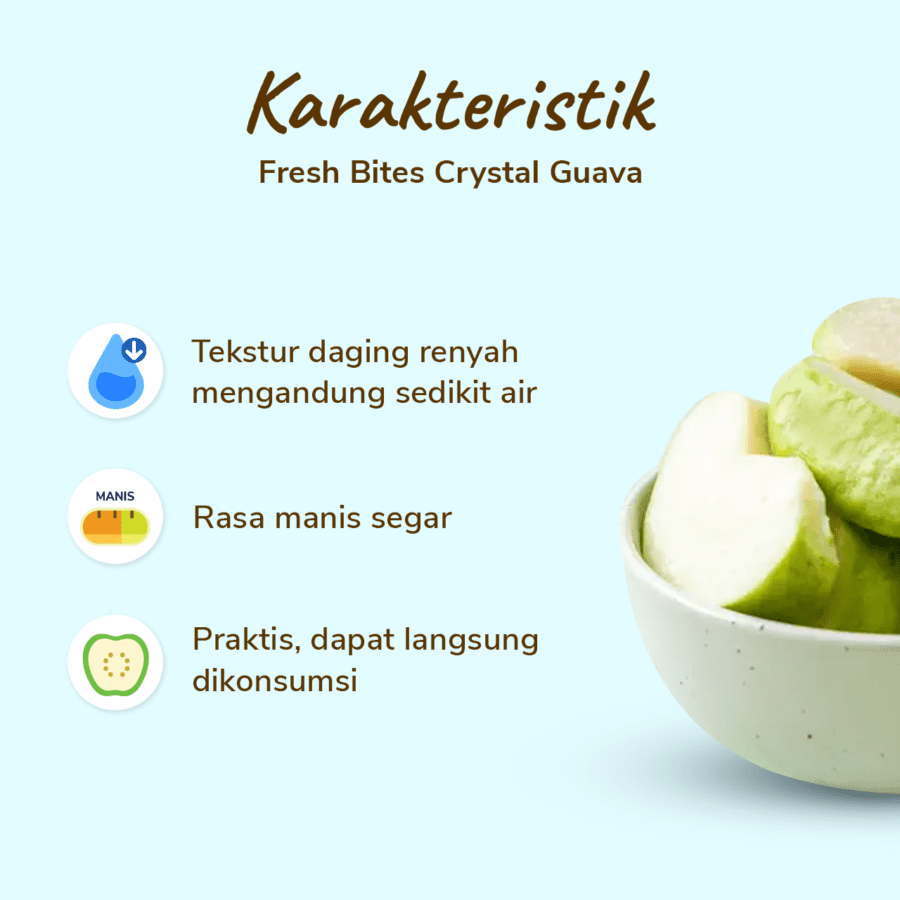 Fresh Bites Crystal Guava Buah Potong 170gram