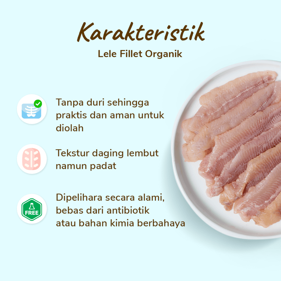 Lele Fillet Organik Astro Farm 200-230gram