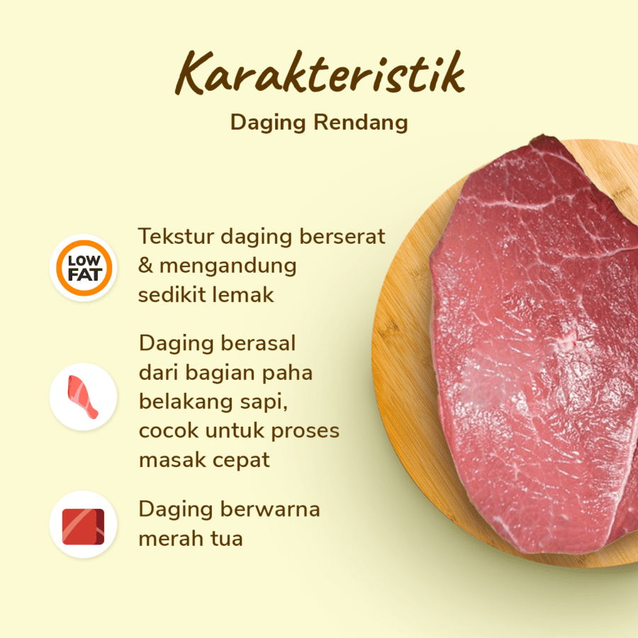 Daging Sapi Rendang Astro Farm 1000gram