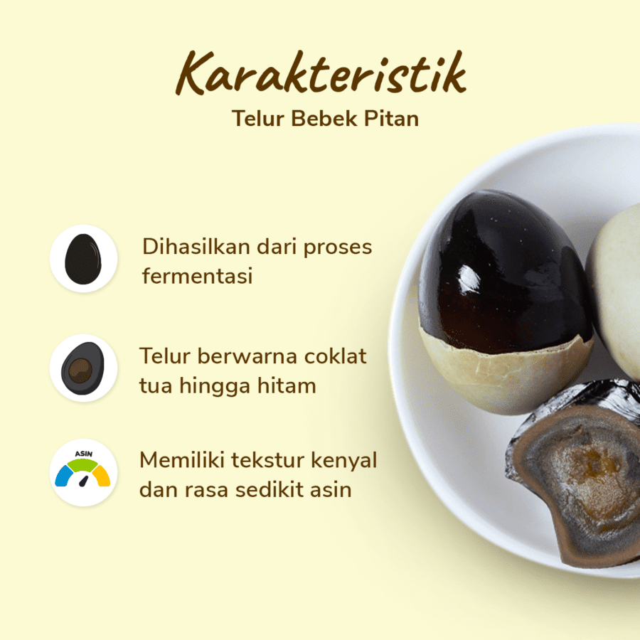 Pick Me Telur Bebek Pitan Century Egg 4butir