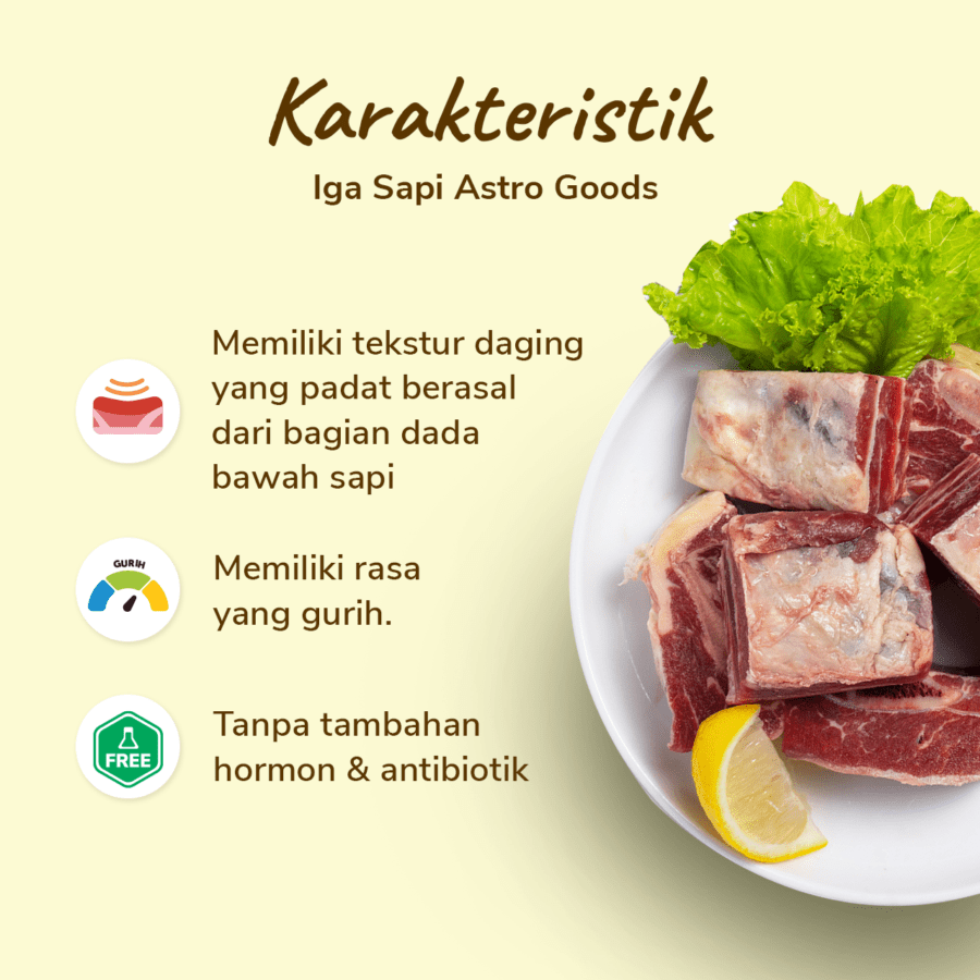 Iga Sapi Import Astro Farm 500gram