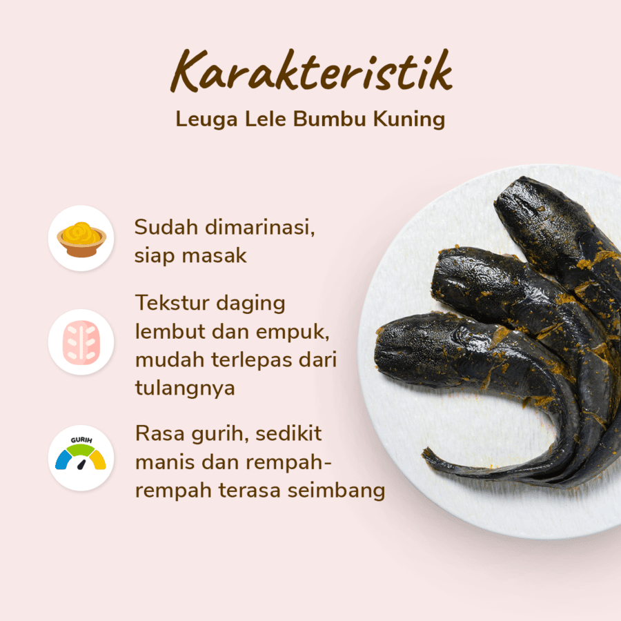 Leuga Lele Bumbu Kuning 450-550gram