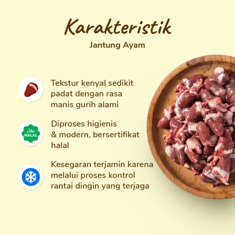 Jantung Ayam Astro Farm 450-550gram