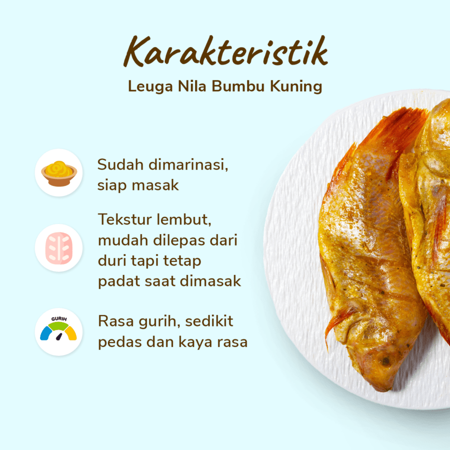 Leuga Nila Bumbu Kuning 420-550gram