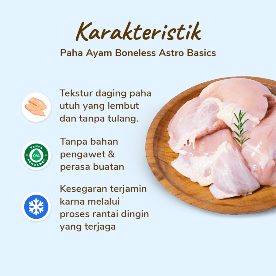 Paha Ayam Boneless Astro Farm 450-550gram