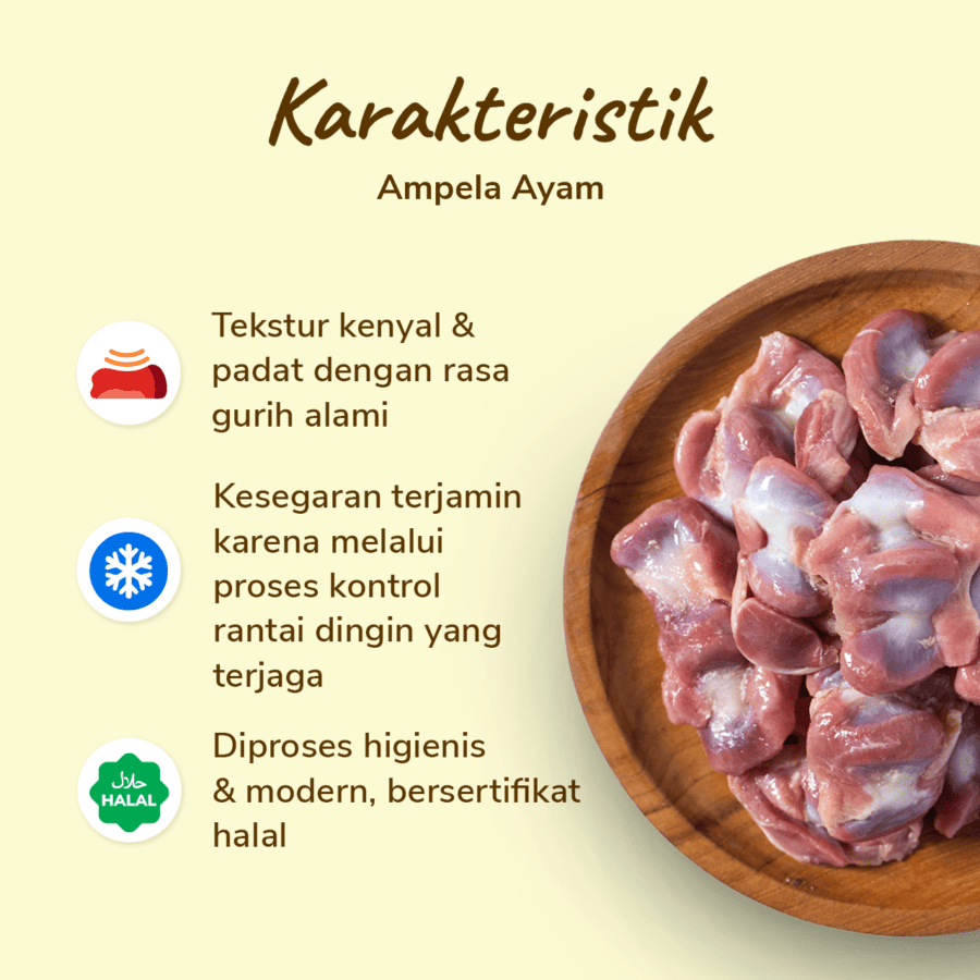 Ampela Ayam Astro Farm 450-550gram