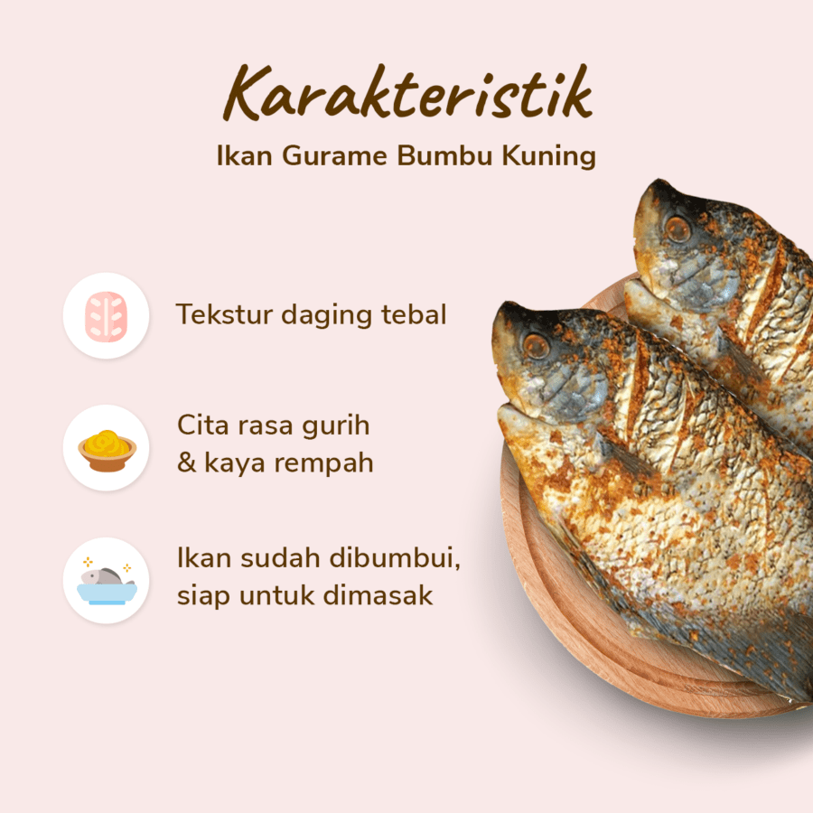 Ikan Gurame Bumbu Kuning 350-400gram