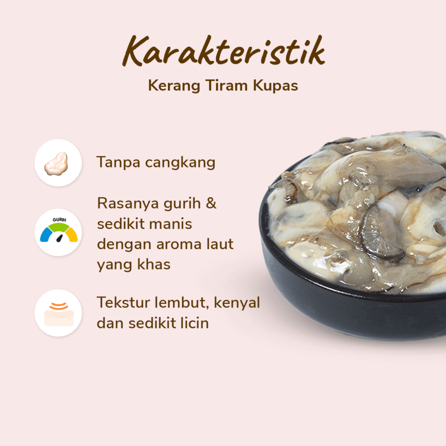 Kerang Tiram Kupas 250gram