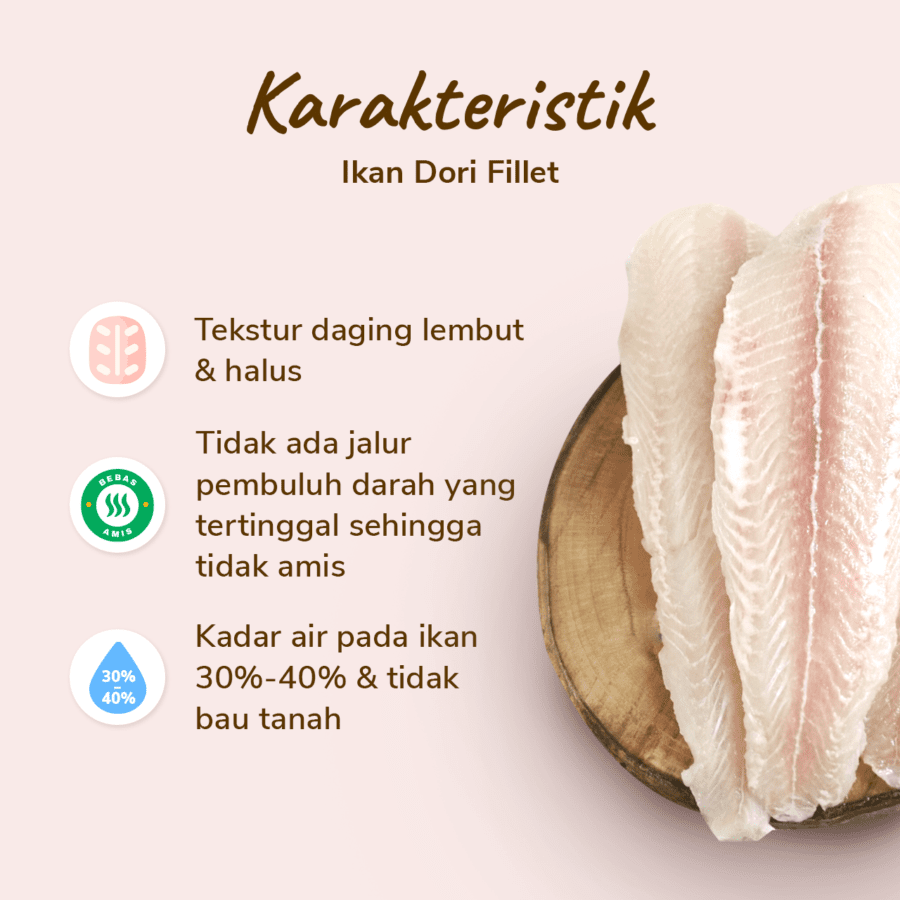 Ikan Dori Fillet Non Blood Line (NBL) Astro Farm 250gram