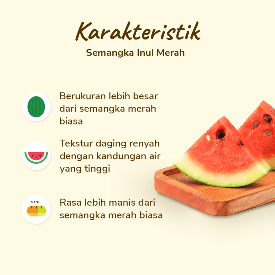 Semangka Inul Merah Astro Farm 1 pcs 2-2.5kg