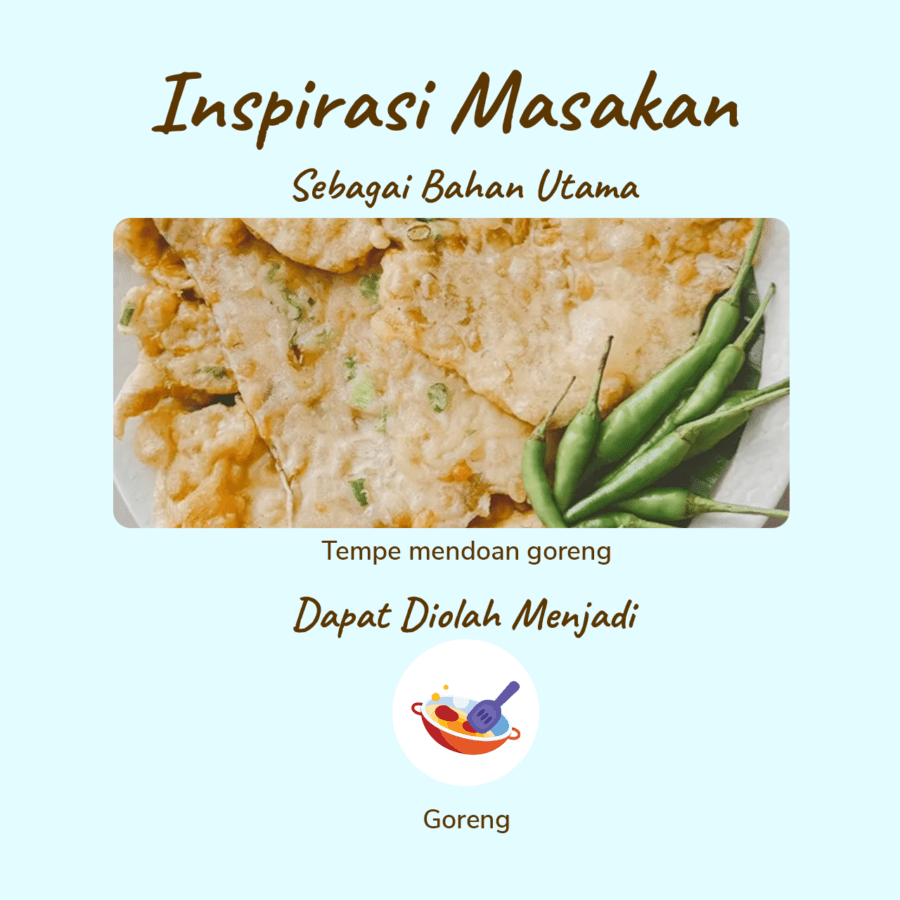 Azaki Tempe Mendoan dan Tepung 3 pcs 1pack