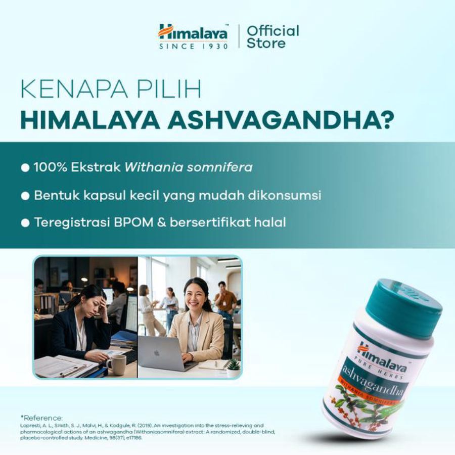 Himalaya Ashvagandha Suplemen 60kapsul