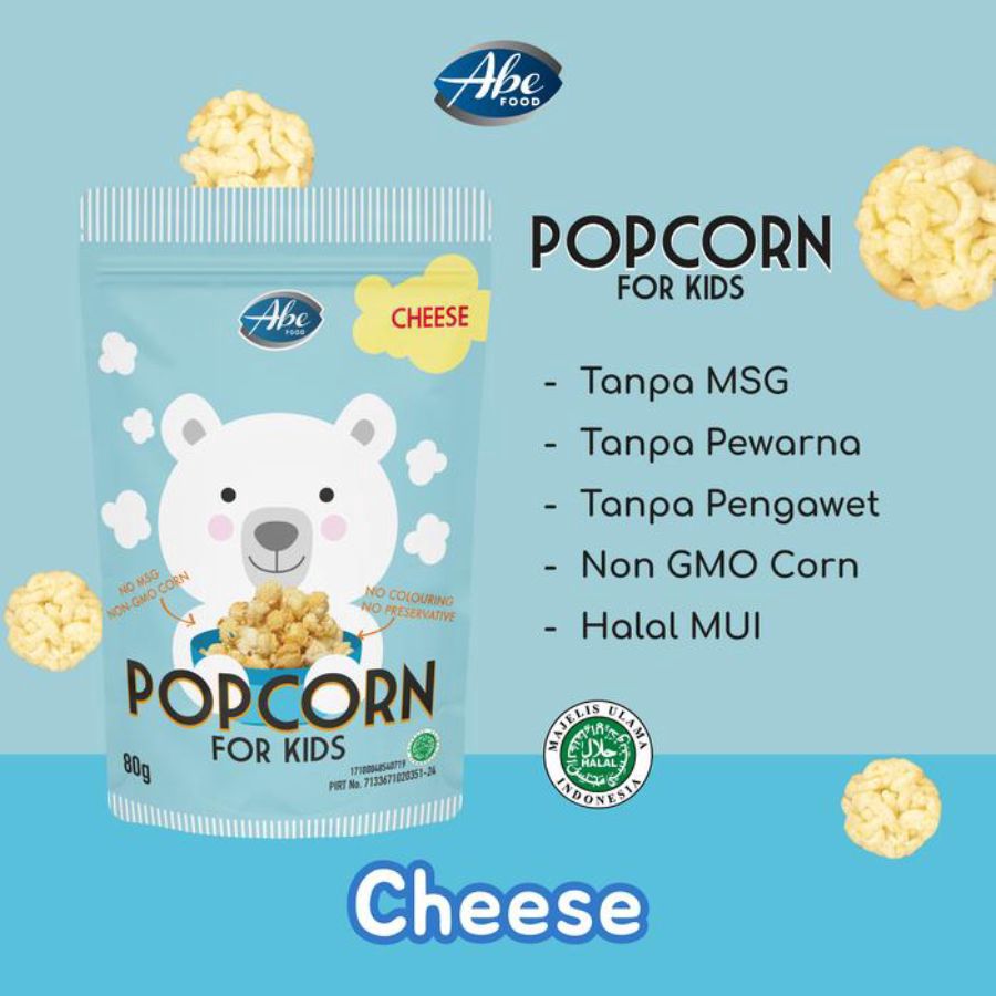 Abe Food Popcorn for Kids Cheese Snack Bayi
