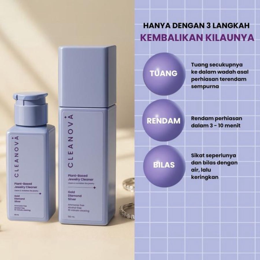 Cleanova Plant Based Jewelry Cleaner 130ml