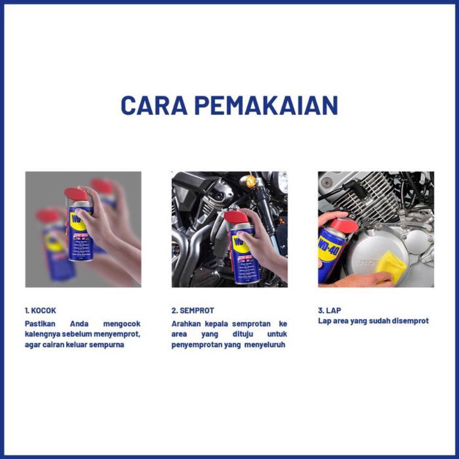 WD-40 Pelumas Spray Serbaguna Smart Straw 220ml