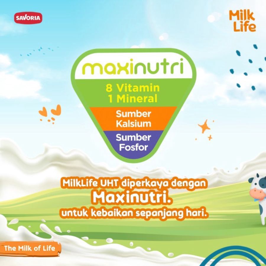 Milk Life Teens Full Cream Susu UHT 200ml