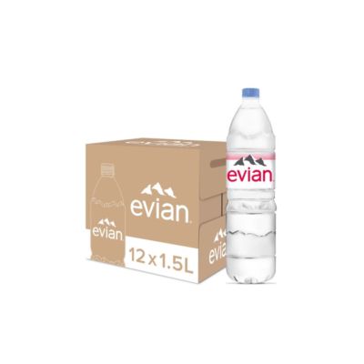Evian Natural Mineral Water PET Dus 1500ml